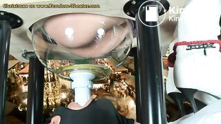 The slave swallows diarrhea that gives him his mistress