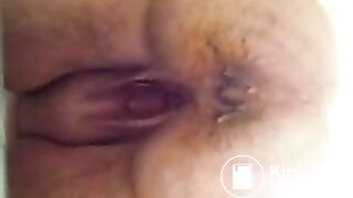 Fat woman did a mess in toilet On shittytube