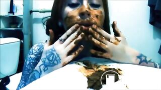 Russian Betty Smears And Licks Her Shit 2