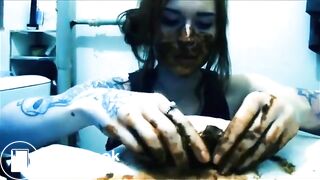 Russian Betty Smears And Licks Her Shit 2