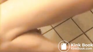 hottie pooping on floor