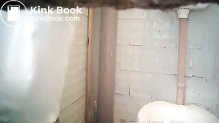 toilet squatting poop