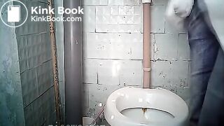 toilet squatting poop