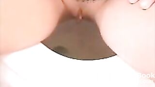 no2) tattoo pussy Juliet shitting Blond on counter