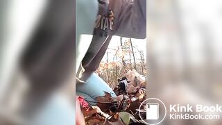 Outdoor poop accident