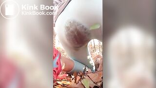 Outdoor poop accident