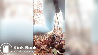 Outdoor poop accident