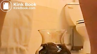 shitting into water bowl