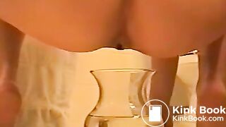 shitting into water bowl