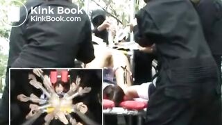 she get enema from 10 guys until she pukes