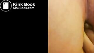 Hot girl pooping and playing