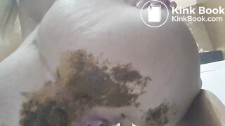 huge shit in white panties