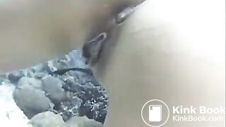Japanese girl pooping underwater