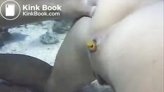 Japanese girl pooping underwater