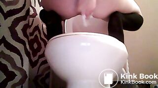 Constipated Schoolgirl Shitting