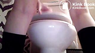 Constipated Schoolgirl Shitting