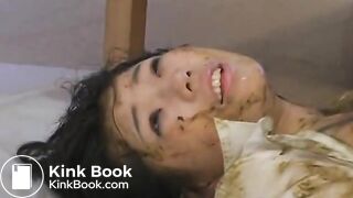 Japanese girls cover girl in their crap part 2