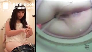 asian girls pooping on the toilet - jap girls shitting