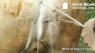 Outdoors BBW Scat Bottle Fuck