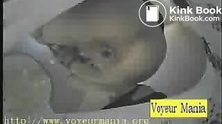 Japanese girl poops in the toilet