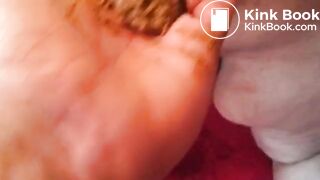 geil in meine Hand gekackt