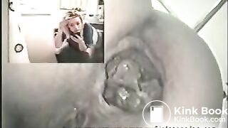 Brittanie pooping on the toilet