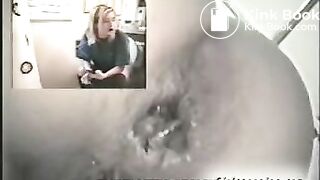 Brittanie pooping on the toilet