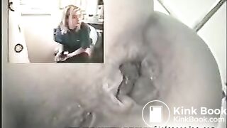 Brittanie pooping on the toilet