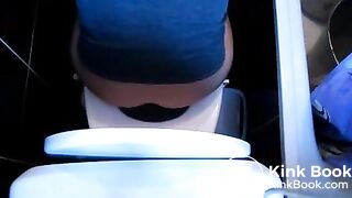 overhead-sideview toilet