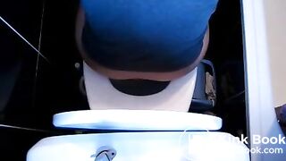 overhead-sideview toilet