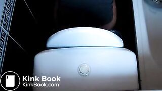 overhead-sideview toilet