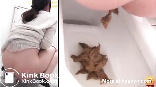 several asian women pooping