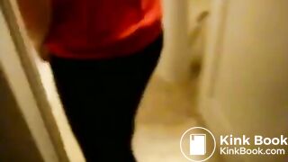 teen shits in bathroom