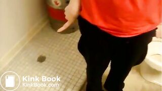 teen shits in bathroom