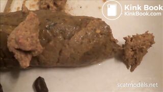 Releasing huge turd on tiled floor