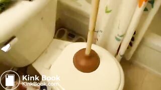 Straining on living room floor