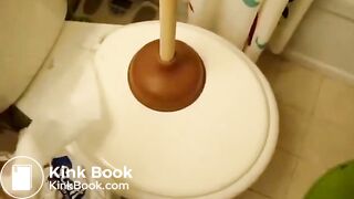 Straining on living room floor