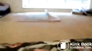 Straining on living room floor