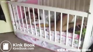 Nikki makes a stinky and has daddy change her dirty diaper