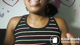 Shitting in Blue Bucket