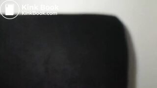 Shitting in Blue Bucket