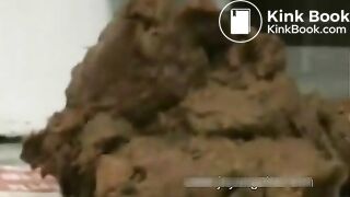 Beautiful girl shitting