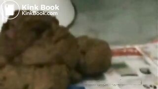 Beautiful girl shitting