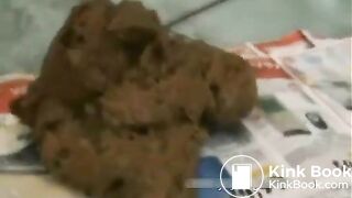 Beautiful girl shitting