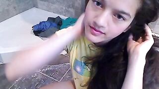 Cute Girl Pooping