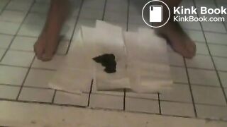 Skinny latina shitting