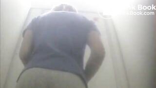Amateur Italian wife shitting in public bathroom On shittytu