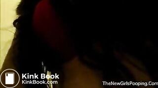 girl pooping and farting