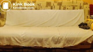 Girl scats in living room