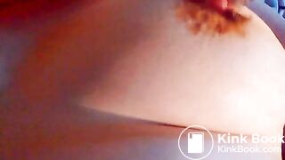 Touching her nipples